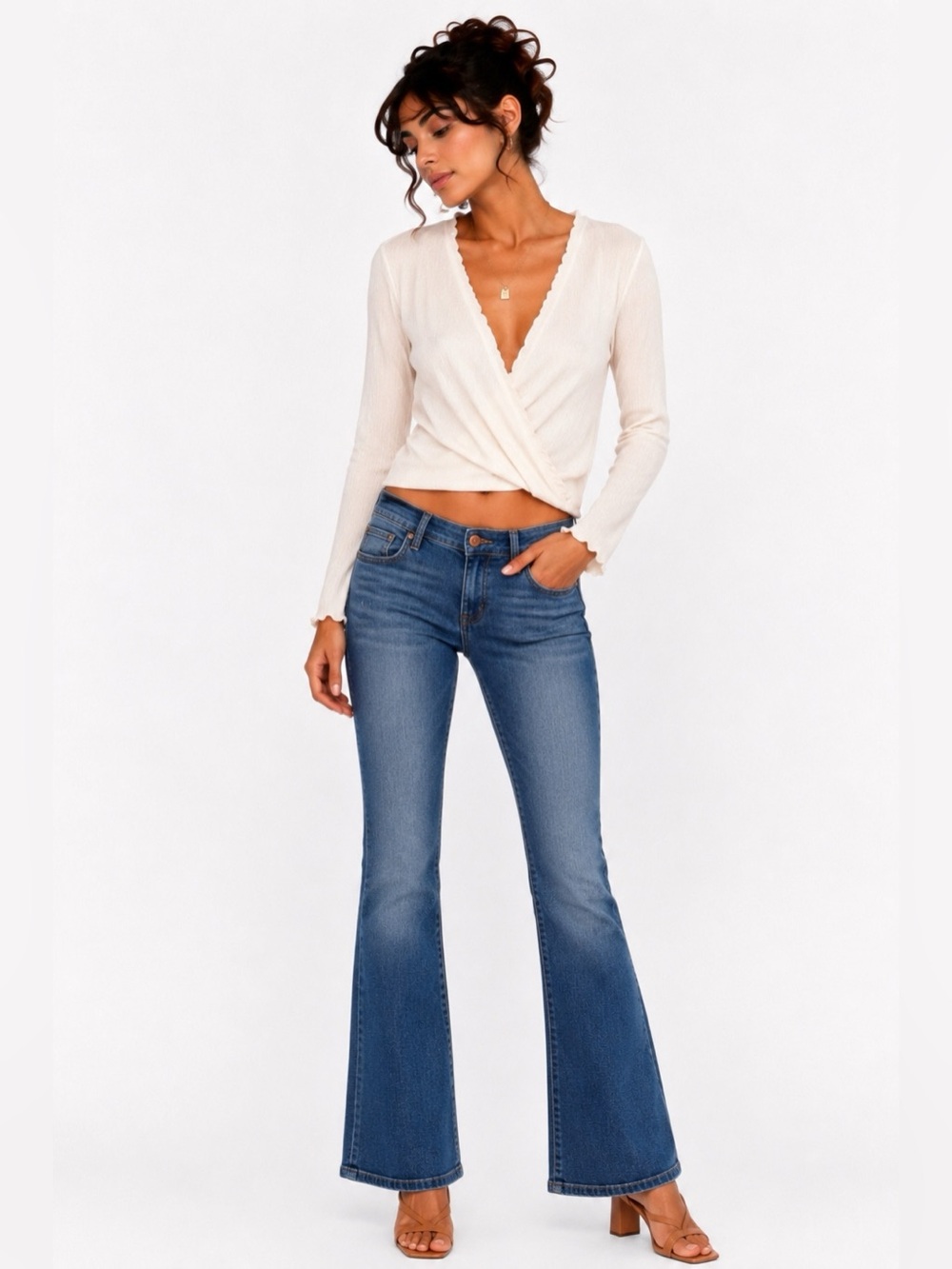 Citizens Of Humanity Ingrid Low Rise Bootcut Flare Jeans 27 VTG Y2K